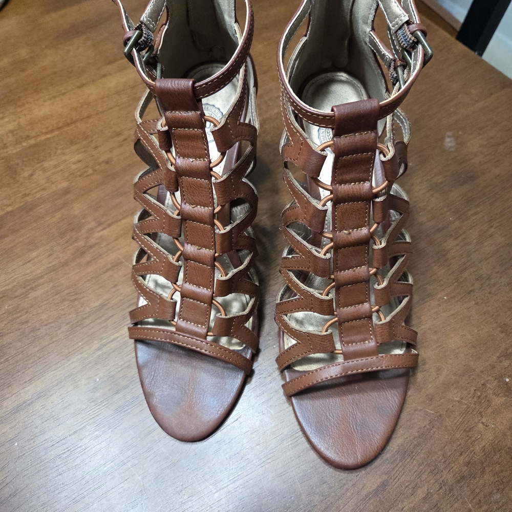 SO Women's Brown Gladiator Sandals